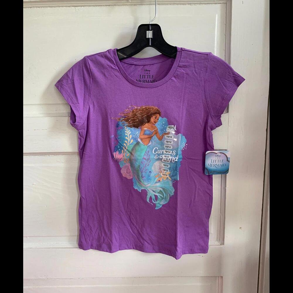 NWT Disney The Little Mermaid Shirt Size Kids 10/12